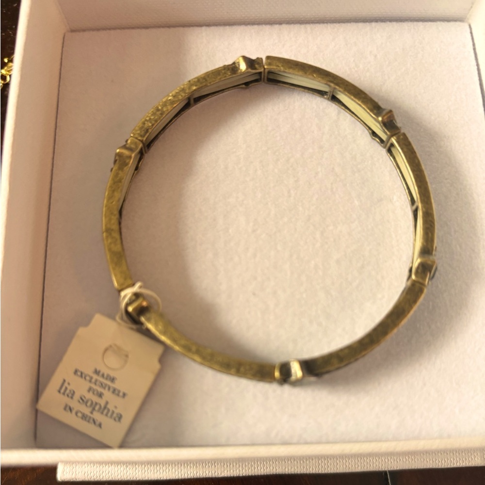 Lia Sophia Antique Gold Bracelet